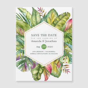Watercolor Tropical Summer Beach Wedding