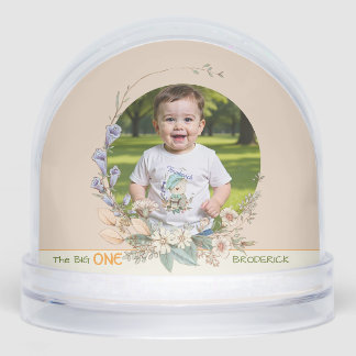 Watercolor Vintage Flower Wreath Child's Birthday