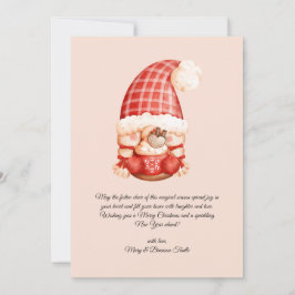 Watercolor Vintage Navidad Gnome Chocolate calient