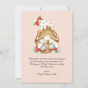 Watercolor Vintage Navidad Gnome Chocolate calient