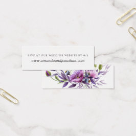 Watercolor Violeta Poppy Boda Floral RSVP