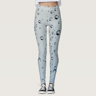 Watercolor Water Drops Leggings Design