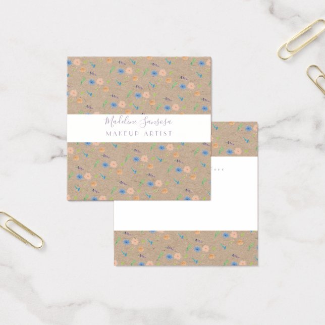 Watercolor Wild Florals Botanals Event Kraft (Oficina)