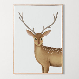 Watercolor Woodland Deer Boys Chicas Decoración de