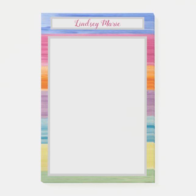 WATERCOLORS Notas Post-It (Anverso)