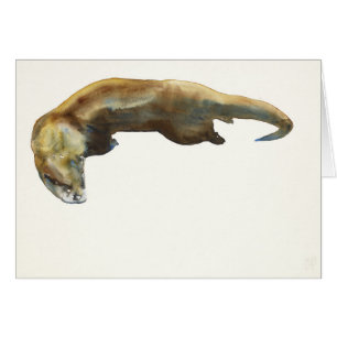 Watercolour del oro en el papel