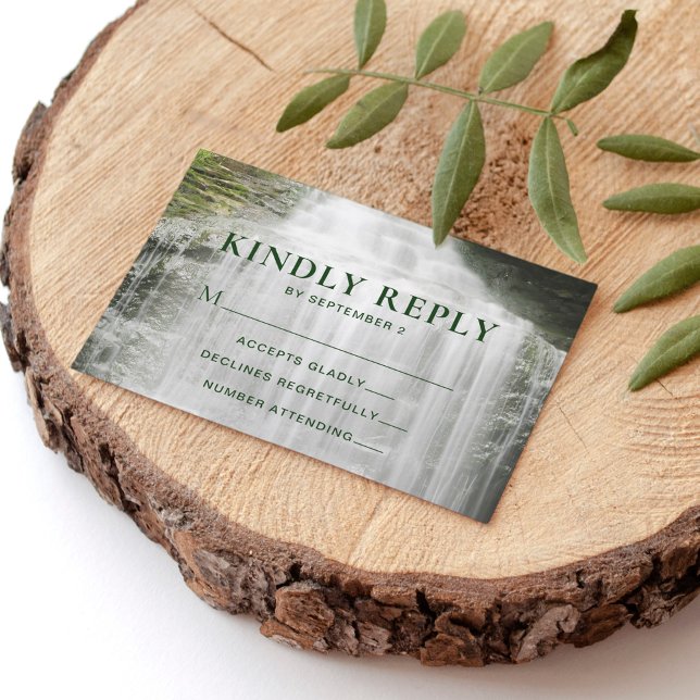 Waterfall Country Outdoor Wedding RSVP (Subido por el creador)
