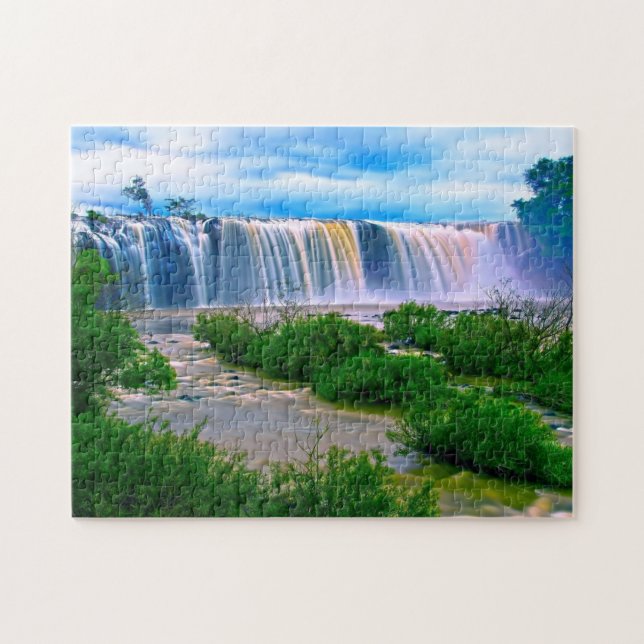 Waterfall Scenes Puzzles Mountain Art Complex Jigs (Horizontal)