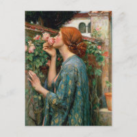 Waterhouse El alma de la postal Rosa