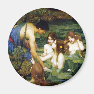 Waterhouse Hylas y el imán de las ninfas