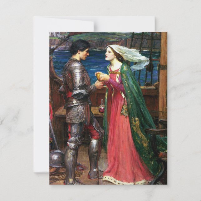 Waterhouse Tristan e invitaciones de Isolda (Anverso)