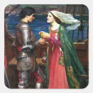Waterhouse Tristan y pegatinas de Isolda