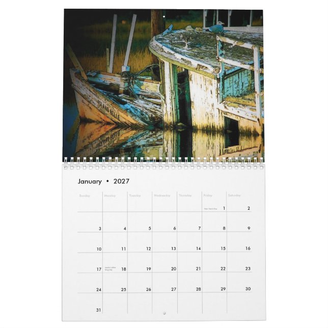 WATERLAND: Calendario del Chesapeake 2010 (Jan 2027)