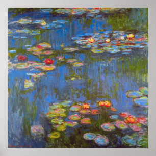 Waterlilies by Claude Monet, arte de la naturaleza