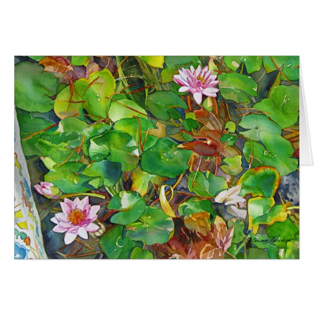 "Waterlilies de Kathy " (Anverso (Horizontal))