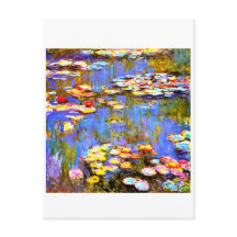 Waterlilies por Claude Monet - Tarjeta de postas d