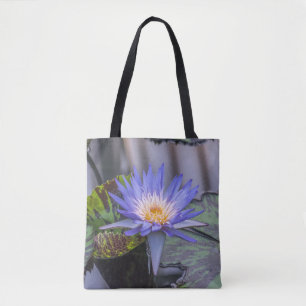 Waterlily la bolsa de asas purpúrea clara