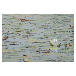 Waterlily Pond Lake Flower I Arte Metalizado