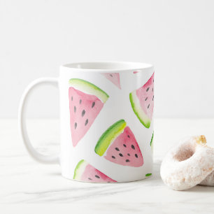 Watermelon acuarela diseño café taza de té