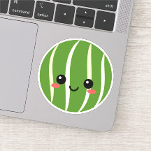 Watermelon Face Vinyl Pegatina para botellas de ag