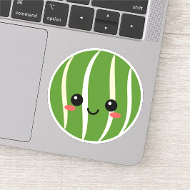 Watermelon Face Vinyl Pegatina para botellas de ag