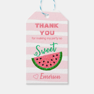 Watermelon Gracias Etiqueta de favor, Gracias Etiq