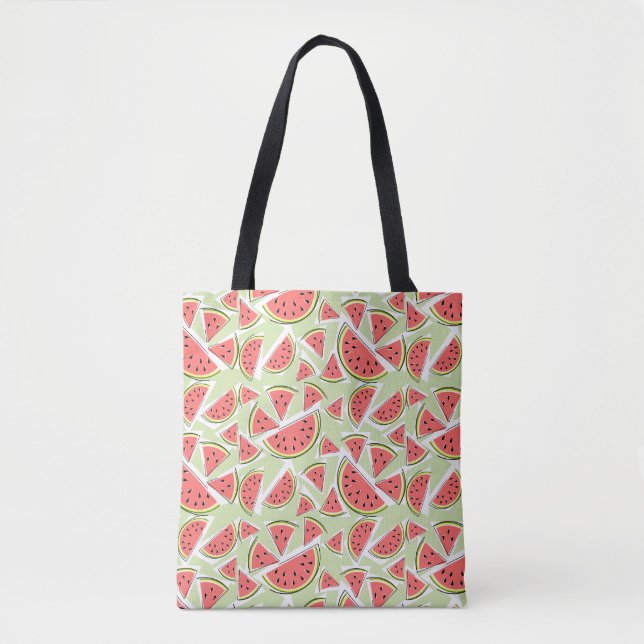 Watermelon Multi Green aleta bolsa de tocador rosa (Anverso)