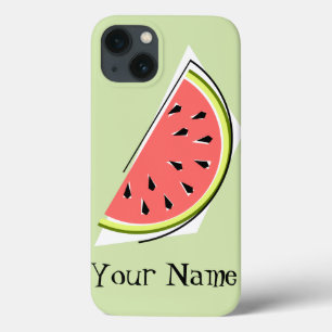 Watermelon Slice verde 'Nombre' iPad Mini funda