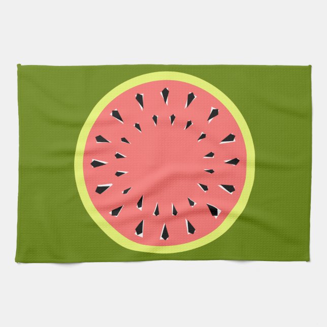 Watermelon Toalla de cocina rosa (Horizontal)