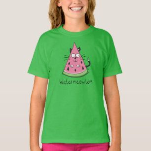 Watermeowlon Watermelon Cat Camiseta de Chica dive