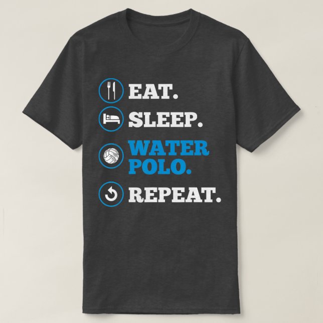 Waterpolo Player Eat Sleep Water Polo Repeat Coach (Diseño del anverso)