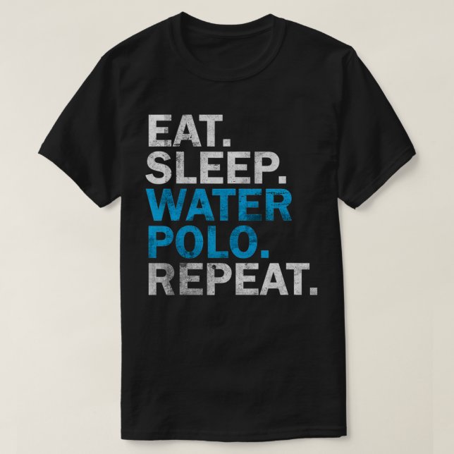 Waterpolo Player Water Polo Apparthy Eat Sleep Wat (Diseño del anverso)