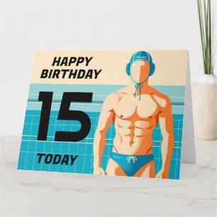 Waterpolo, UWH, tarjeta de cumpleaños del jugador