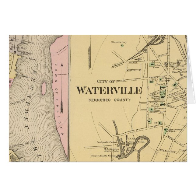 Waterville, Kennebec Co (Anverso (Horizontal))