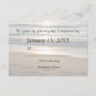 Wave en la tarjeta Boda RSVP de Sunset