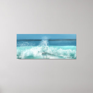 Wave Ocean Scene Blue Sky Beach Decoración