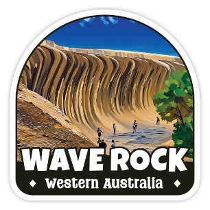 Wave Rock, Pegatina de Australia Occidental