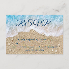 Waves de playa azul RSVP