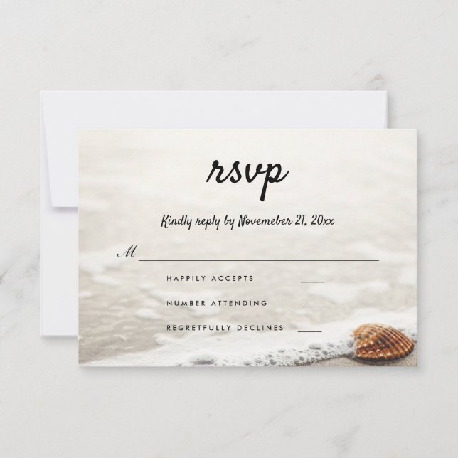 Waves de playa RSVP (Anverso)