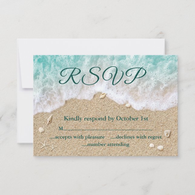 Waves de playa Sandy Toes Salty Kisses RSVP (Anverso)
