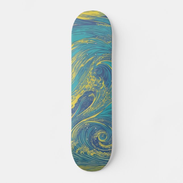 Waves Skateboard (Anverso)