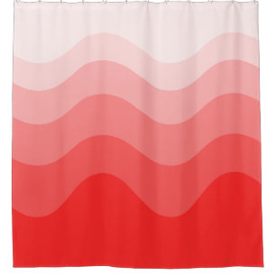 Wavey Stripe Moderno Cortina de Ducha