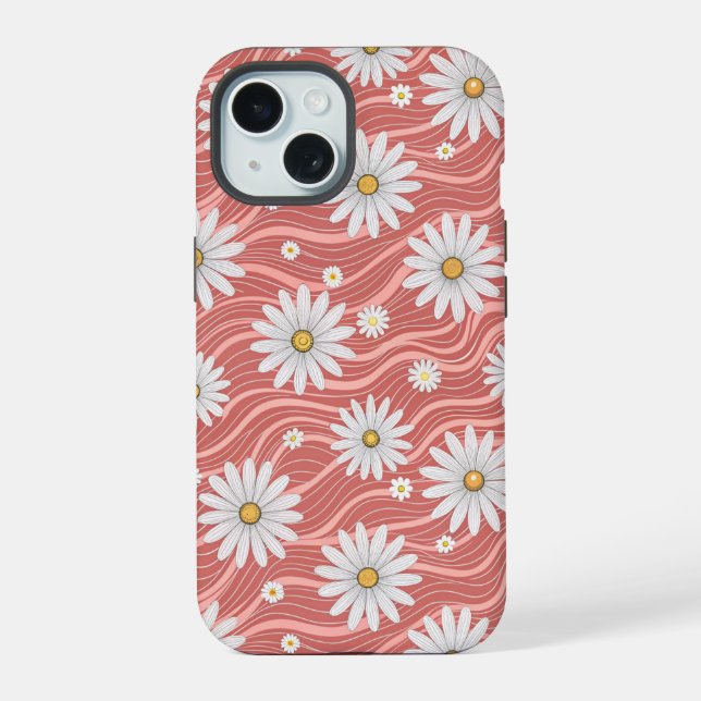 Wavy Pink Daisies (Reverso )