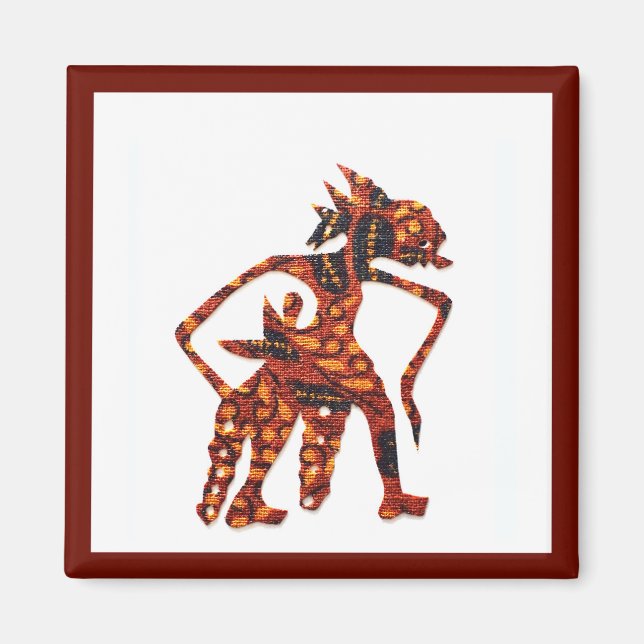 Wayang en el imán Batik II (Frente)