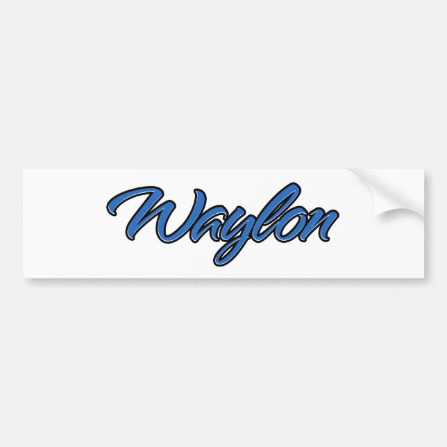 Waylon Nombre azul Aufkleber Pegatina Autoaufklebe (Frente)