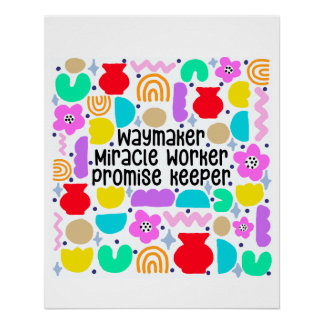 Waymaker Miracle Digital Art Poster