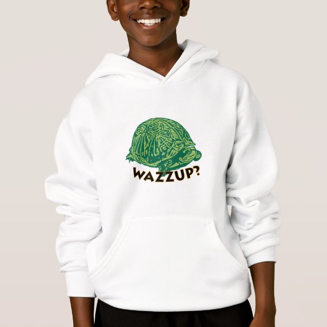 Wazzup - Hoodie Pullover para niños (Anverso)