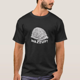 Wazzup - La camiseta oscura básica de los hombres 