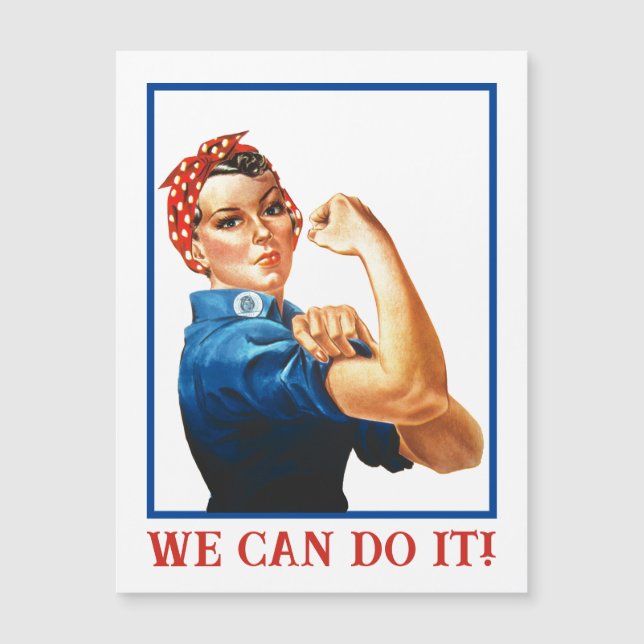 We Can Do It Rosie the Riveter Women Power WWII  (Anverso)