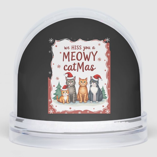 We Hiss You A Meowy Catmas Funny Cat Christmas Ugl (Anverso)